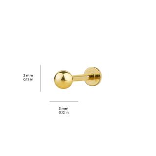 3 mm Top Altın Piercing