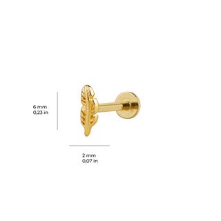 Yaprak Altın Piercing