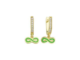 14 Ayar Sonsuzluk Altın Çocuk Küpe