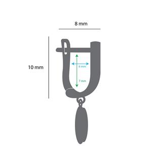 14 Ayar Taşlı Altın Çocuk Küpe