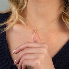 14 Ayar Altın Kelebek Kolye