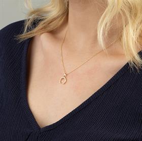 14 Ayar Altın Sade At Nalı Kolye 