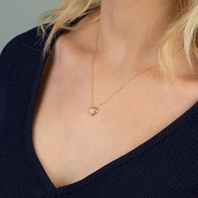 14 Ayar Altın Sade Kalp Kolye