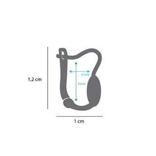 14 Ayar Taşlı Altın Yıldız Küpe