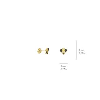 14 Ayar Altın Arı Çocuk Küpe