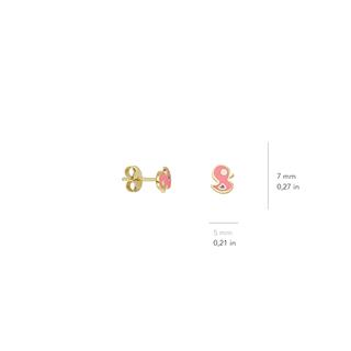 14 Ayar Altın Civciv Çocuk Küpe