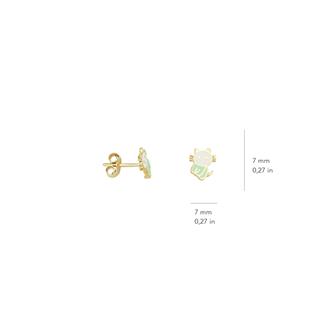 14 Ayar Altın Kedicik Çocuk Küpe