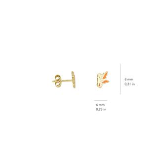 14 Ayar Altın Kelebek Çocuk Küpe