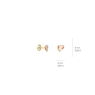 14 Ayar Altın Kuğu Çocuk Küpe