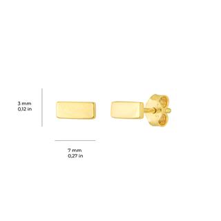 14 Ayar Çubuk Altın Küpe