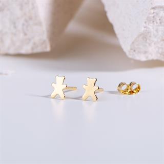 14 Ayar Altın Ayıcık Küpe