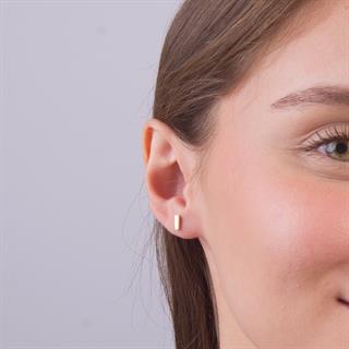 14 Ayar Çubuk Altın Küpe