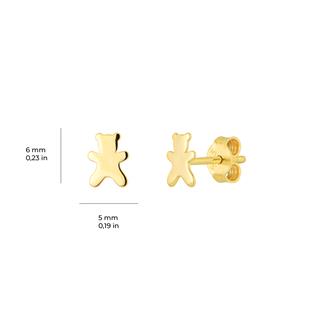 14 Ayar Altın Ayıcık Küpe