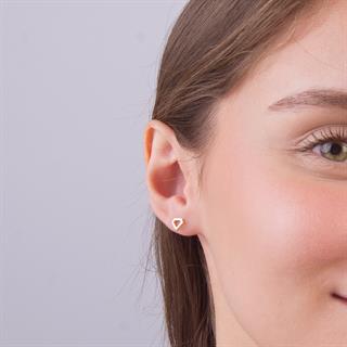 14 Ayar Altın İkon Küpe