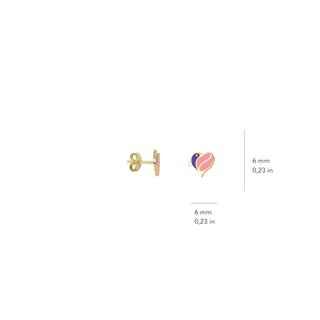 14 Ayar Altın Kuş Çocuk Küpe