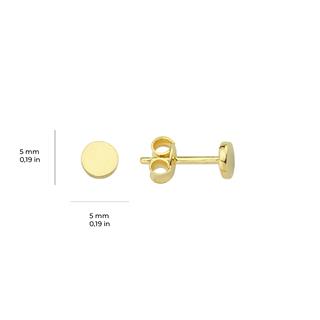 14 Ayar Altın Minik Yuvarlak Küpe