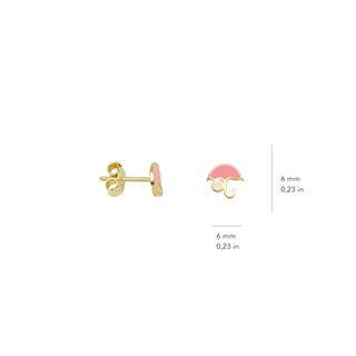 14 Ayar Altın Şemsiye Çocuk Küpe