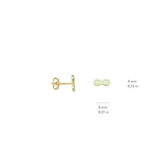 14 Ayar Altın Sonsuzluk Çocuk Küpe