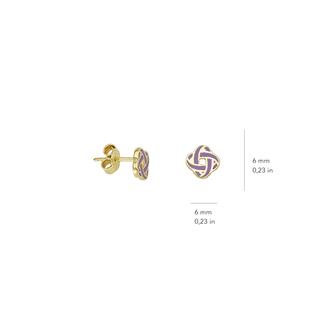 14 Ayar Kare Altın Küpe