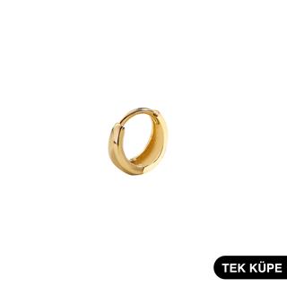 14 Ayar Altın Minik Tek Halka Küpe