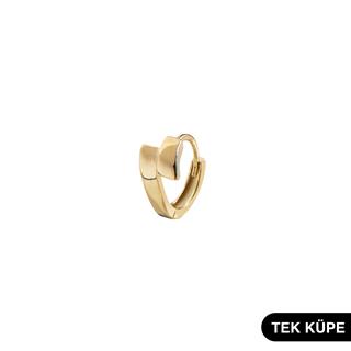 14 Ayar Altın Tek Minik Halka Küpe