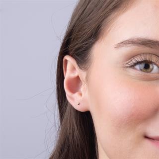 14 Ayar 2 mm Altın Top Küpe