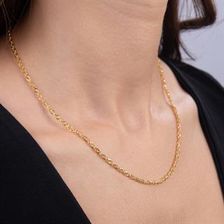 14 Ayar 45 cm Alternatif Halat Altın Zincir Kolye