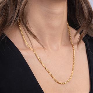 14 Ayar 50 cm Halat Altın Zincir Kolye