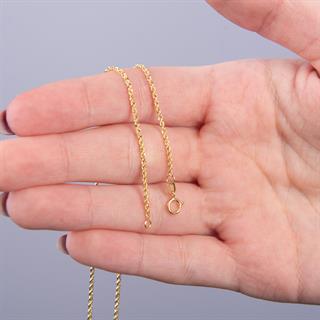 14 Ayar 50 cm İnce Halat Altın Zincir Kolye