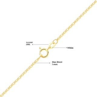 14 Ayar Doc Altın Zincir Kolye
