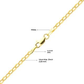 14 Ayar Küp Altın Kolye