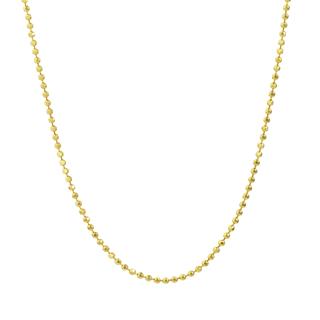 14 Ayar Traşlı Top Altın Kolye