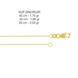 14 Ayar Ufak Küp Altın Kolye