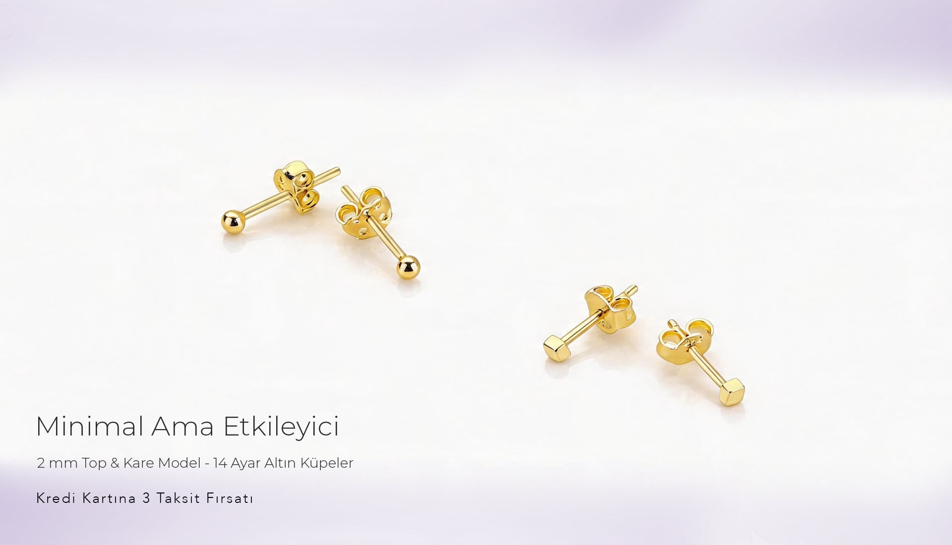 Minik kalp altın kolye ucu