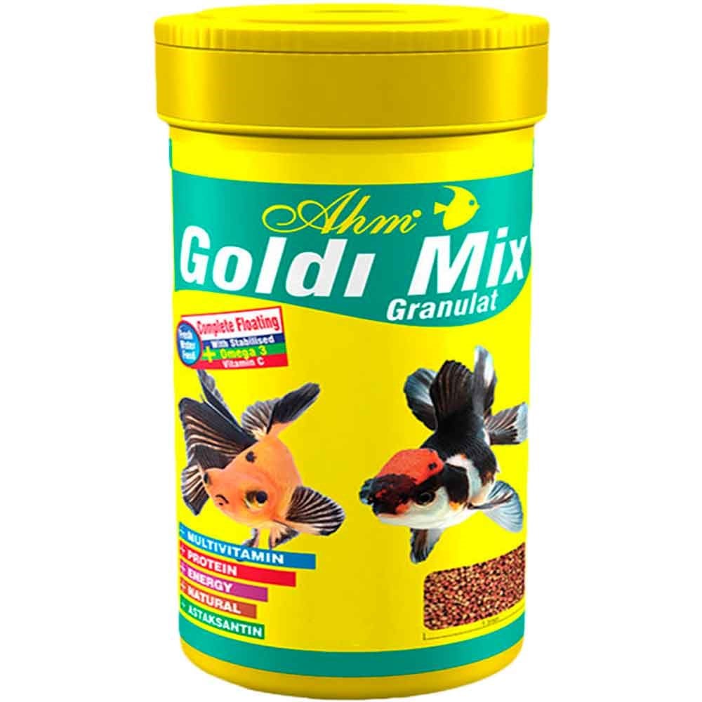 Ahm Goldi Mix Granulat Balık Yemi 100 ml 8699375330434 Amazon Pet Center