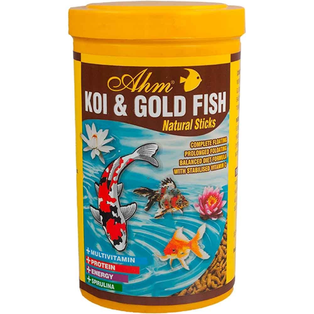 Ahm Koi Goldfish Natural Sticks Japon Balığı Yemi 1000ml 8699375333114 Amazon Pet Center