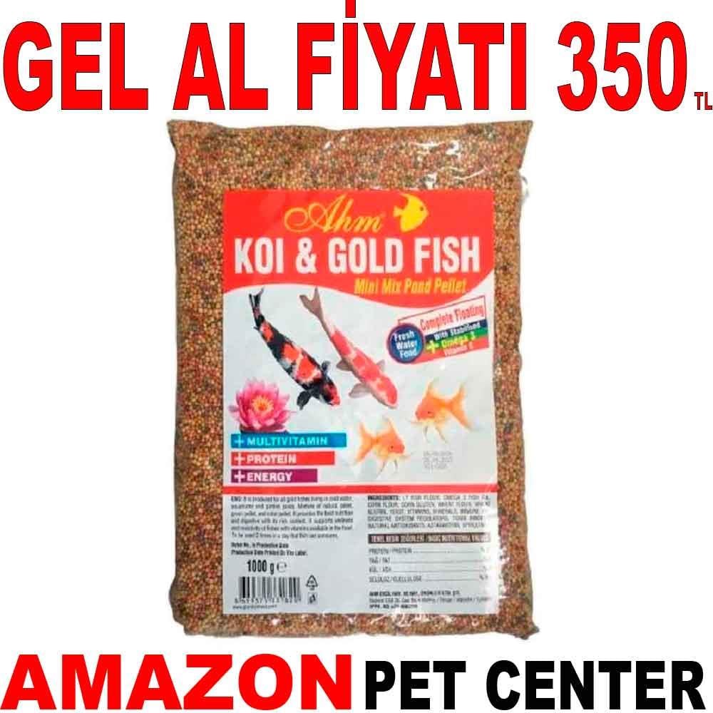 AHM Koi ve Japon Mix Balık Yemi 1 Kg 22005007 Amazon Pet Center