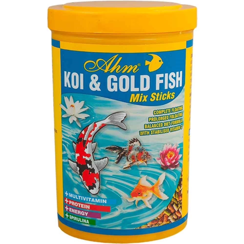 Ahm Pond Mix Sticks Koi Ve Japon Balığı Yemi 1000 ml 8699375333077 Amazon Pet Center