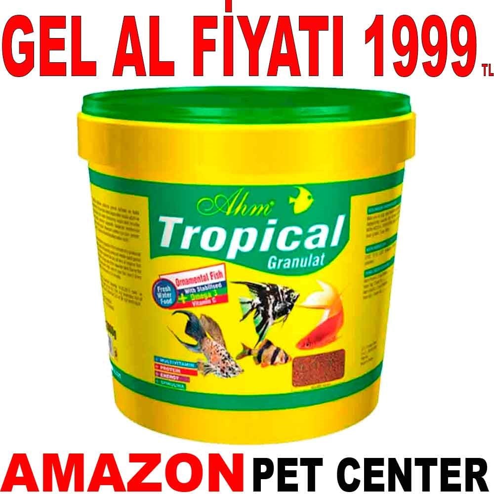 Ahm Tropical Granulat Balık Yemi Kova 3 Kg Gel Al 18034004 Amazon Pet Center