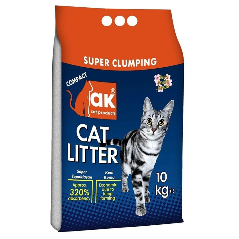 Akkum İnce Taneli Bebek Pudrası Kokulu Kedi Kumu 10 Kg 8697449310016 Amazon Pet Center
