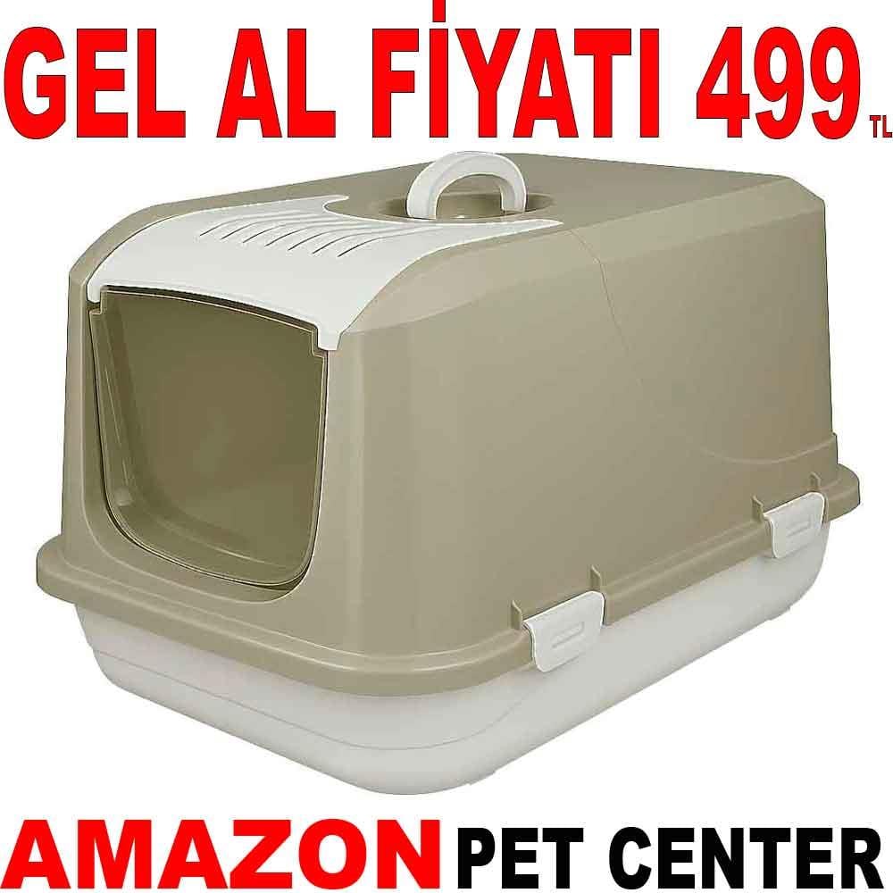 Amazon Kapalı Kedi Tuvaleti Bej L 22471000 Amazon Pet Center