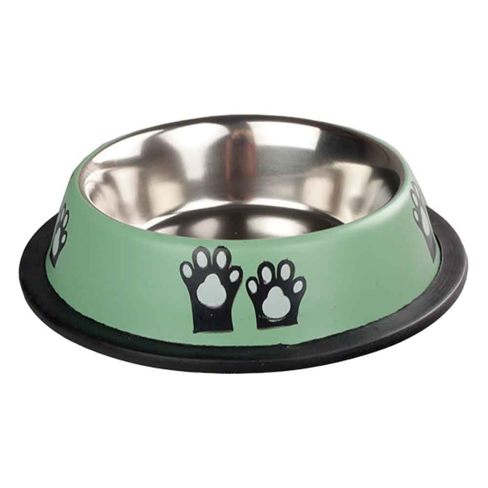 Ankur Oripet Pati Desenli Metal Mama ve Su Kabı Yeşil 8 Oz 12 Cm 8699004220327 Amazon Pet Center