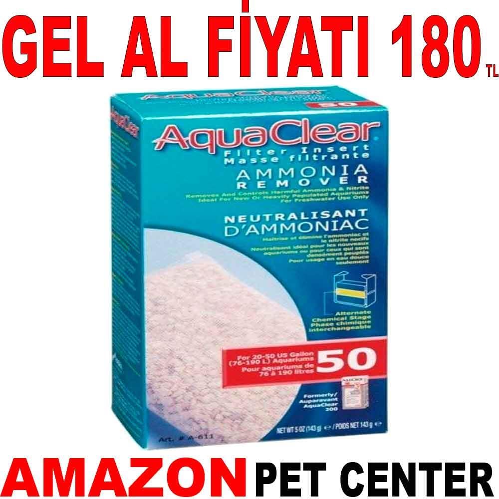 Aqua Clear 50 Akvaryum Filtresi İçin Amonyak Giderici 140 Gr 35002680 Amazon Pet Center