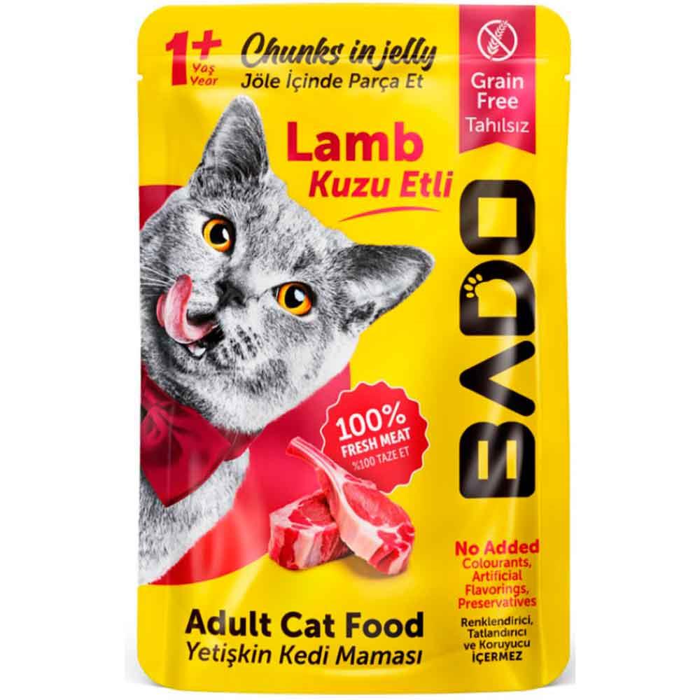 Bado Kuzu Etli Kedi Yaş Maması 85 Gr 8681889061409 Amazon Pet Center