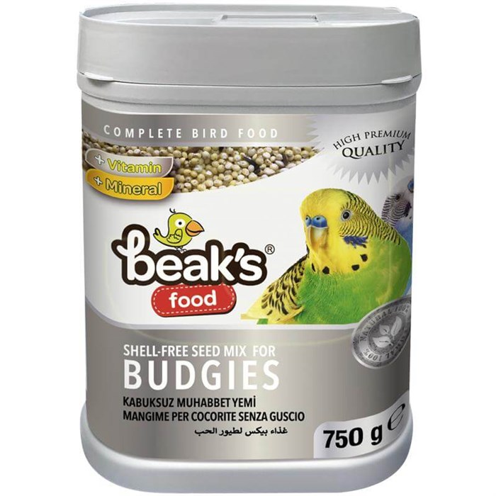 Beaks Kabuksuz Muhabbet Kuş Yemi 750 gr