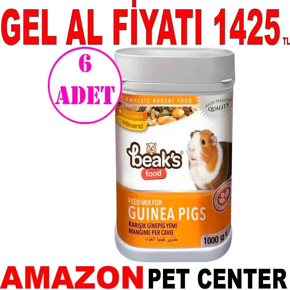 Beaks Karışık Guinea Pig Yemi 1000 gr 6 AD 18010008 Amazon Pet Center