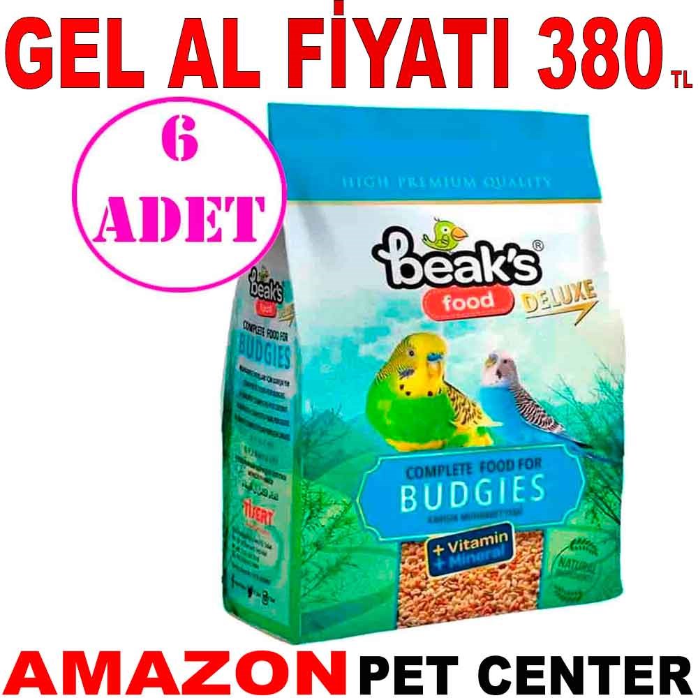 Beaks Karışık Muhabbet Kuş Yemi 400 Gr 6 AD Gel Al 18009002 Amazon Pet Center