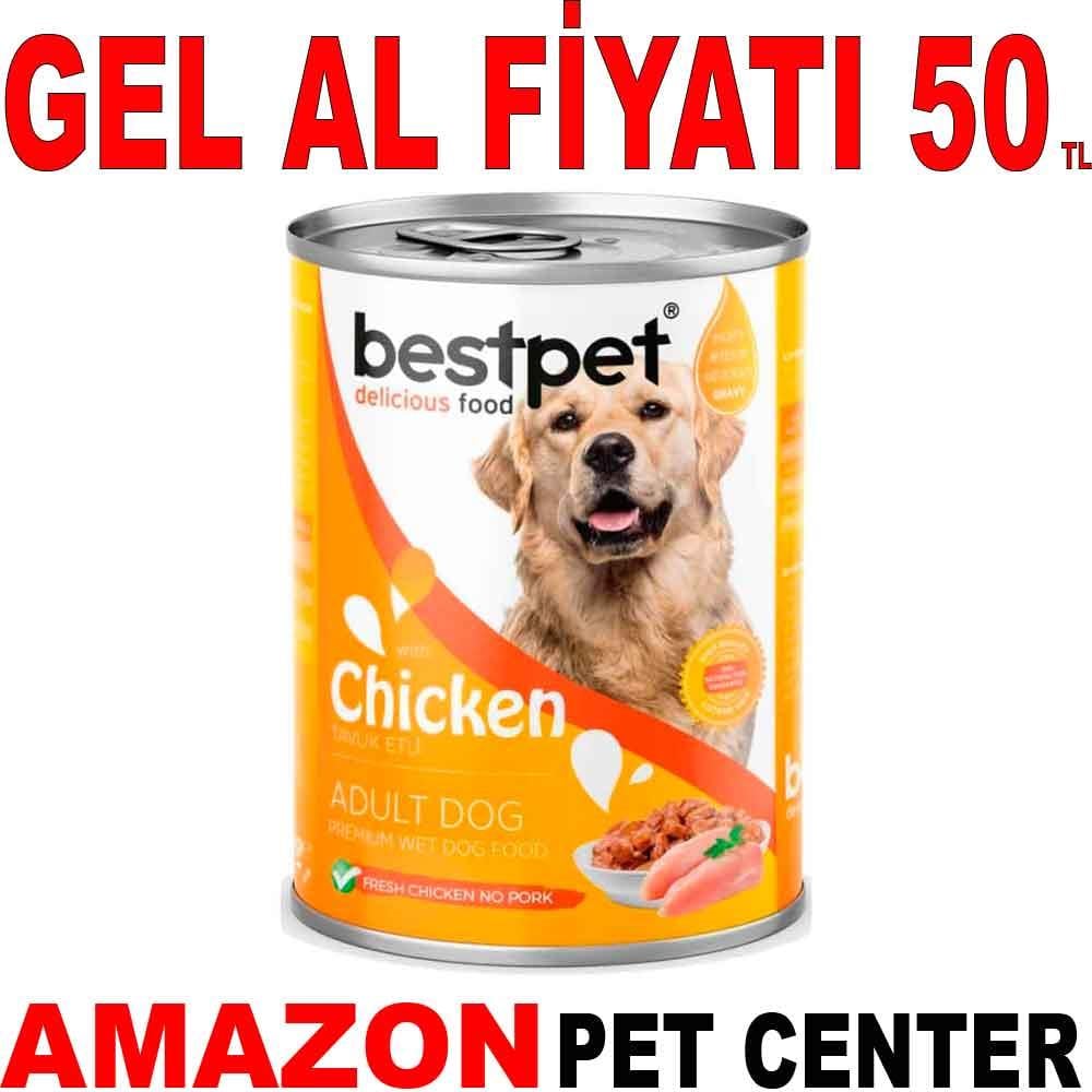 Best Pet Köpek Konservesi Sos İçinde Parça Tavuk Etli 400 Gr 21648007 Amazon Pet Center