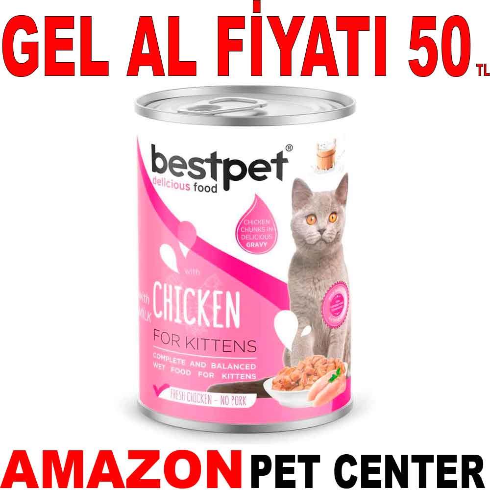 Best Pet Yavru Kedi Konservesi Tavuklu ve Anne Sütlü 400 Gr 21643002 Amazon Pet Center