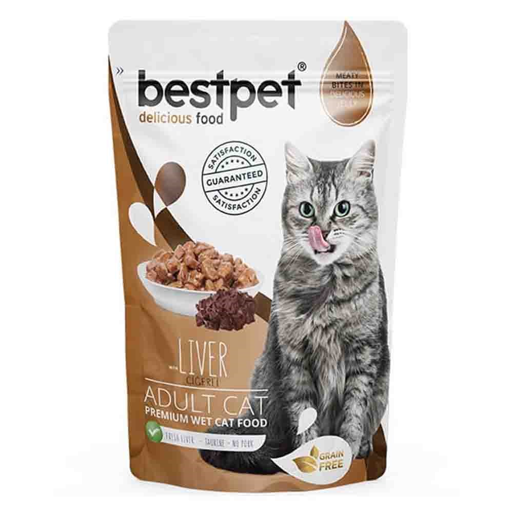 Bestpet Pouch Jelly Ciğerli Etli Kedi Yaş Maması 85 Gr 8681465603436 Best Pet Yetişkin Kedi Konserve Mamaları Amazon Pet Center